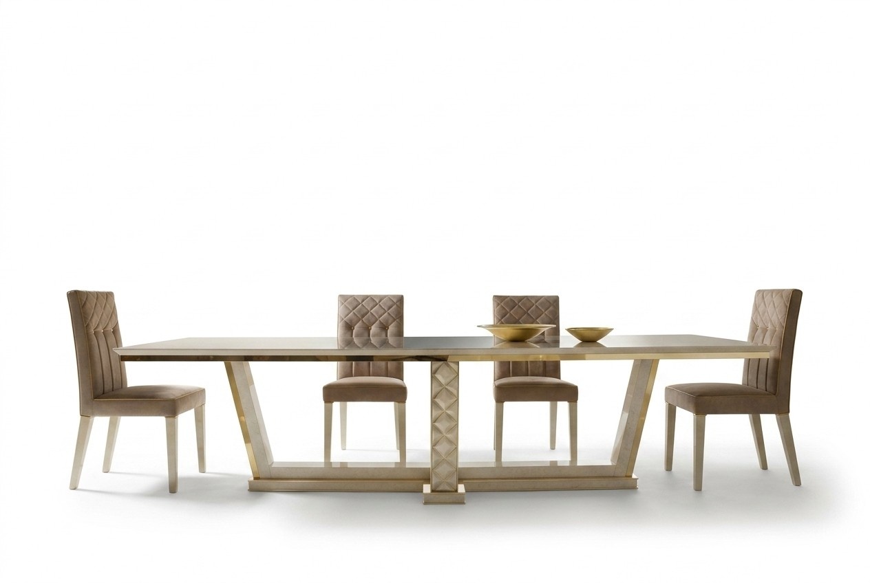 Esszimmer + 6 Stühle + Kommode Spiegel 2x Vitrine Esstisch 11tlg. Set