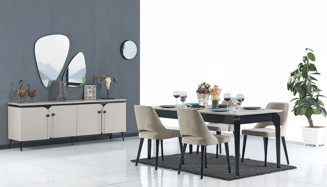 Esszimmer Essgruppe Tischgruppe Essgruppe Tisch Esstisch Tisch 4Stühle 5tlg