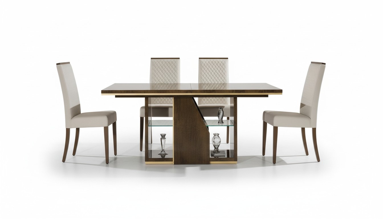 Esszimmer Esstisch Stuhl Holz Stühle Tisch Gruppe Garnitur Modern Neu Set 5tlg.