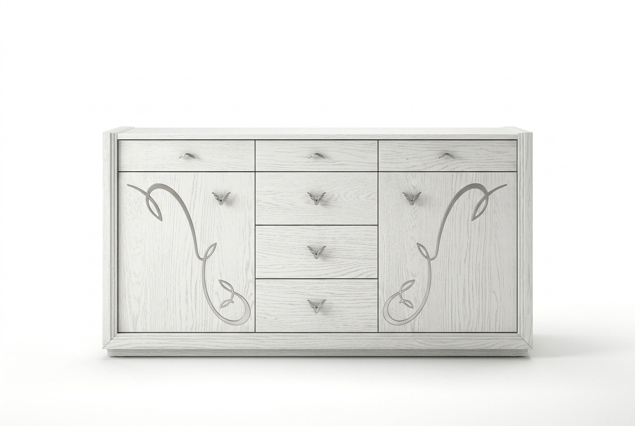 Esszimmer Esstisch Stuhl Kommode Vitrine Ess Gruppe Tisch Tische Holz Set 7tlg.
