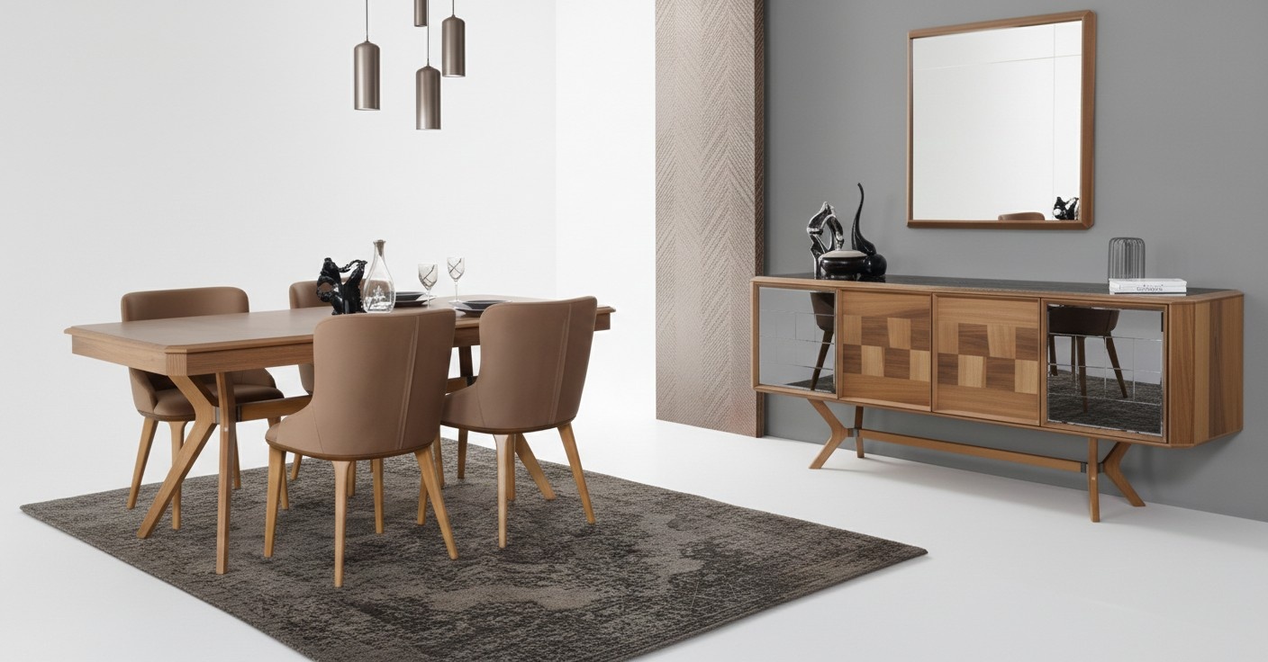 Esszimmer Garnitur Tisch 6x Lehnstuhl Stühle Luxus Essgruppe Set Neu Komplette