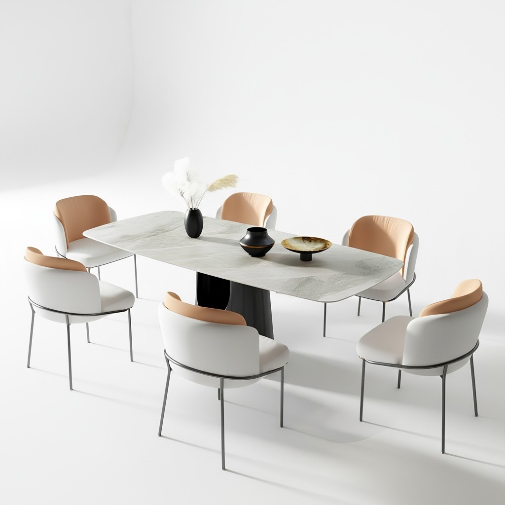 Esszimmer Marmor Tische Essgruppe Set Stuhl Gruppe Neu Tisch Design Stühle 7tlg