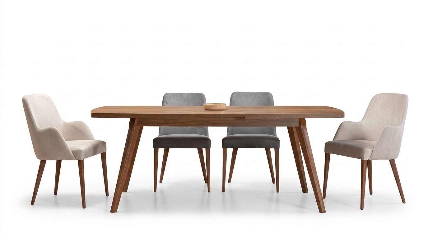 Esszimmer Set 9tlg Essgarnitur Modern Stil Esstisch mit 4x Stühle Anrichte