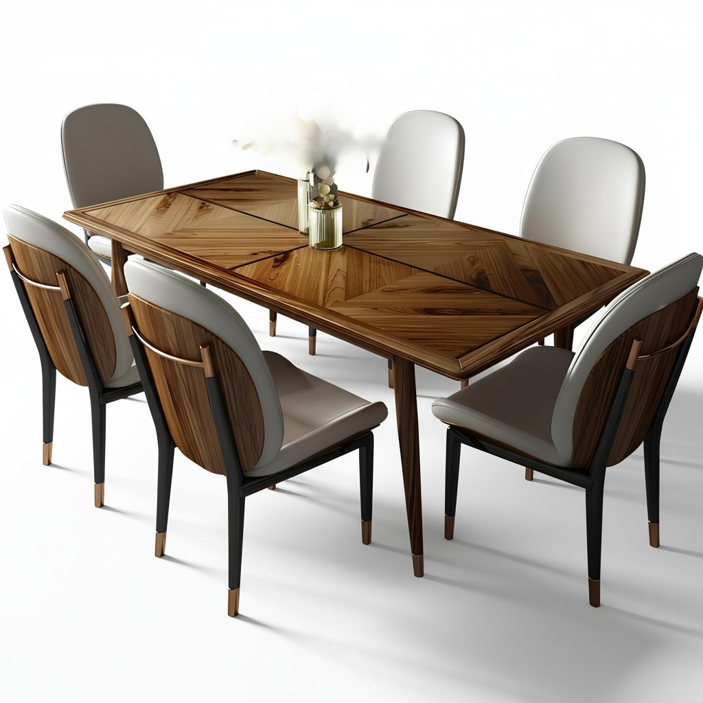 Esszimmer Set Esstisch 6x Stuhl Tisch Garnitur Gruppe 7tlg. Set Komplett Sets