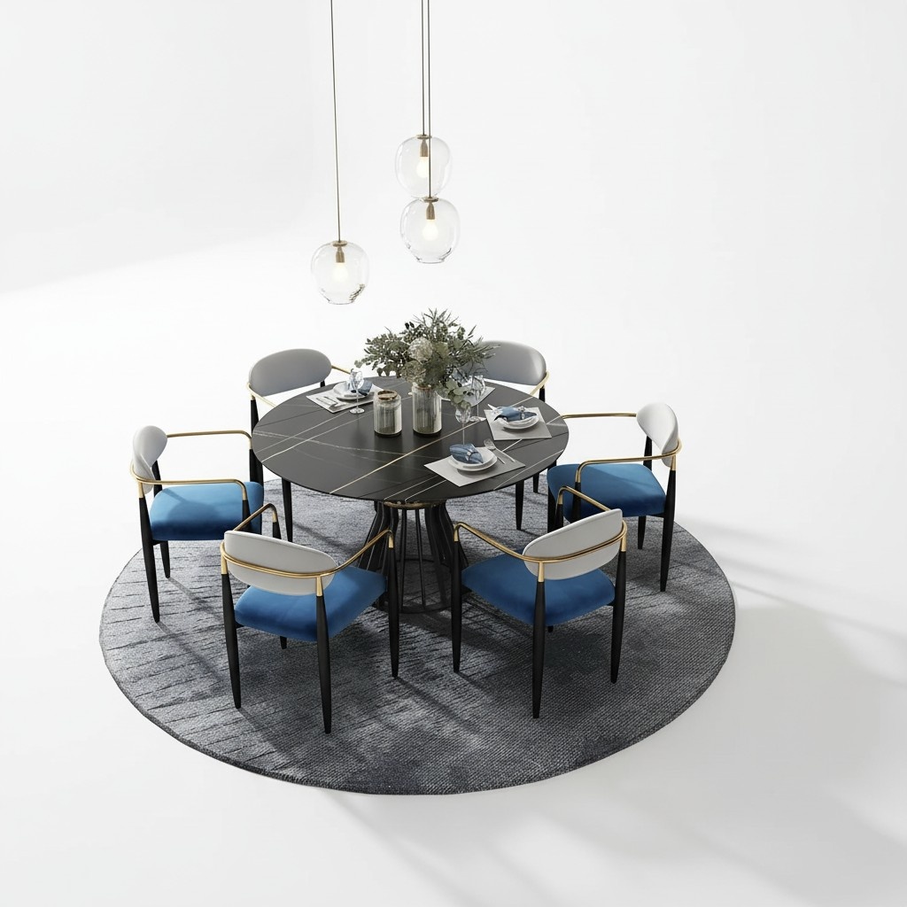 Esszimmer Set Esstisch 6x Stuhl Garnitur Tisch Gruppe 7tlg. Set Komplett Sets