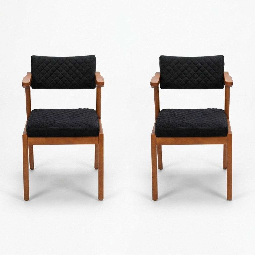 Esszimmer Stuhl Modern Holz Möbel 2x Stühle Luxus Design Einrichtung Neu