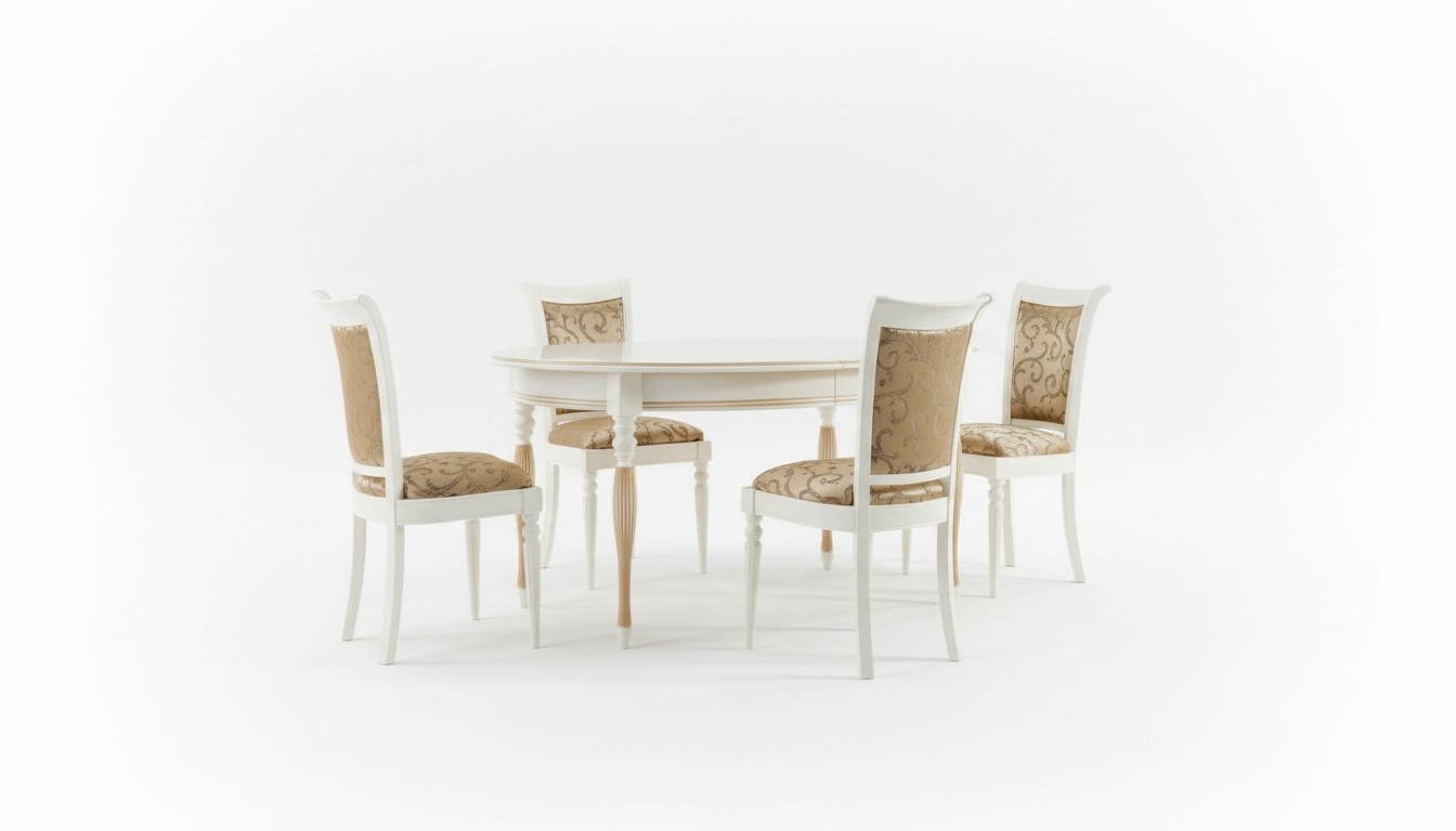 Esszimmer Stuhl Set Essgruppe Tisch Massiv Holz Echtholz 4 Stühle mit Tisch Neu