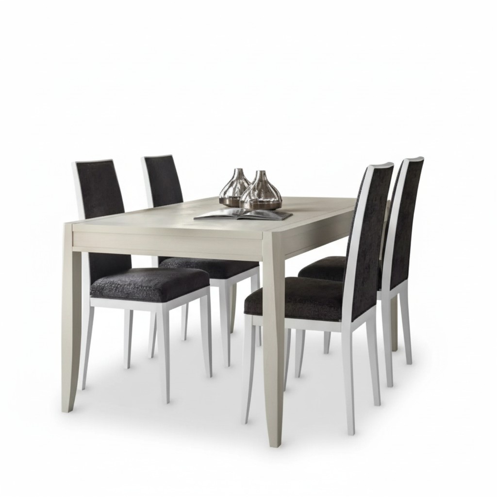 Esszimmer Tisch Klassische Stuhlgruppe 4x Stühle 5tlg. Set Sitzgruppe