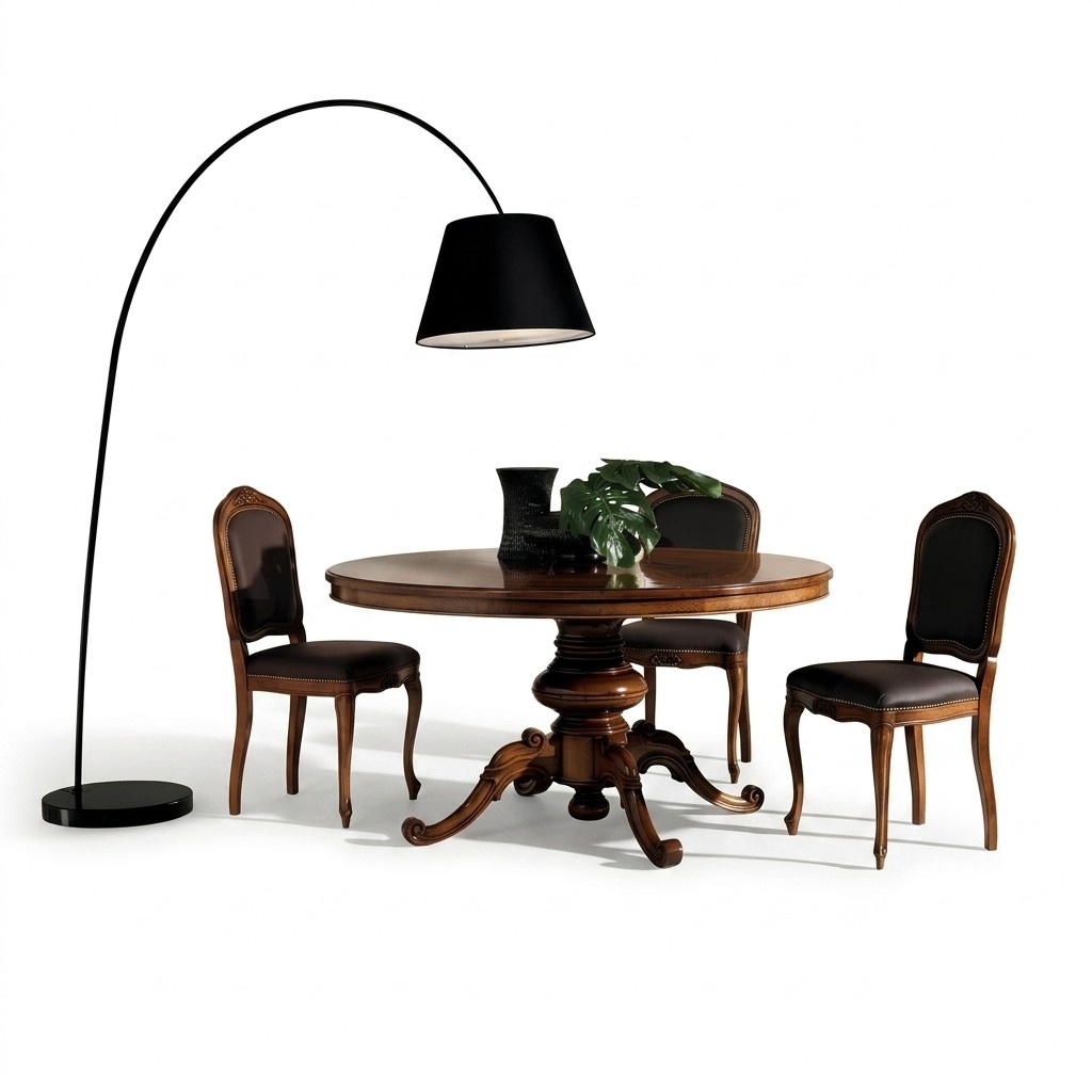 Esszimmer Tische Runde Möbel Esstisch Luxus Rund Tisch Massiv Holz Italien