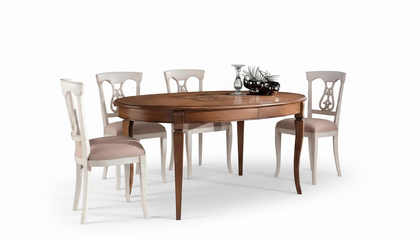 Esszimmer Wohnzimmer Esstische Tische Tisch Esstisch Naturholz Retro Style