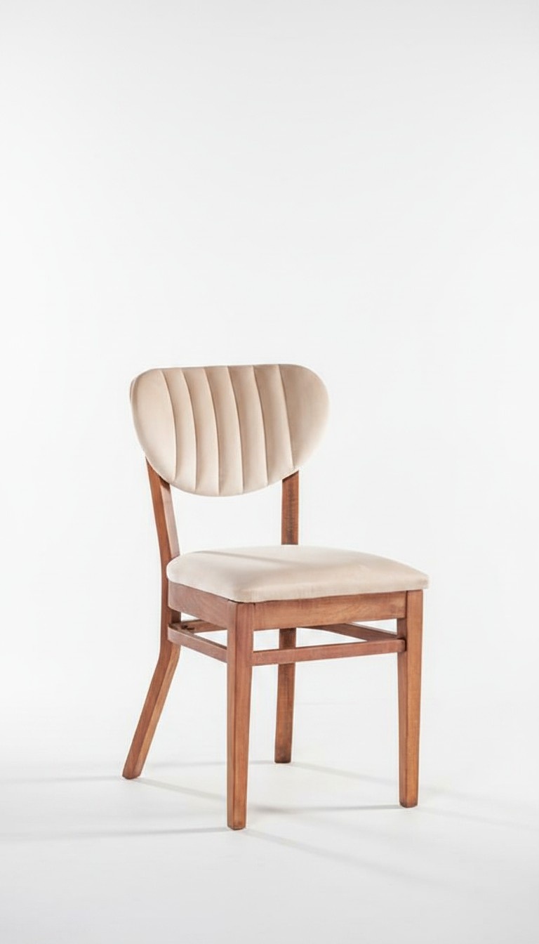 Esszimmerstuhl Luxus Modern Stühle Holz Design Holzstuhl Möbel Stoff