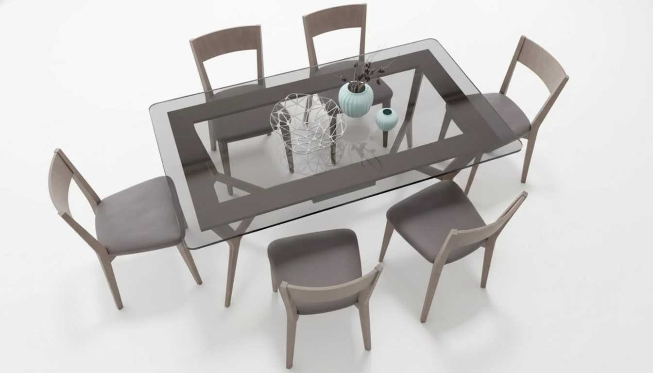 Esszimmertisch Tisch 6x Stühle Holz Essgruppe Set 7 tlg. Neu