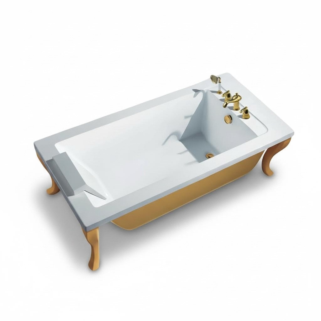 Exclusive Badewanne Acrylwanne Wanne Bad Luxuswanne Komfortwanne 185x90 cm