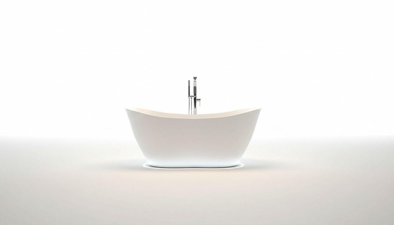 Exclusive freistehende Badewanne Acryl Wanne Dusche Bad Ablauf Design