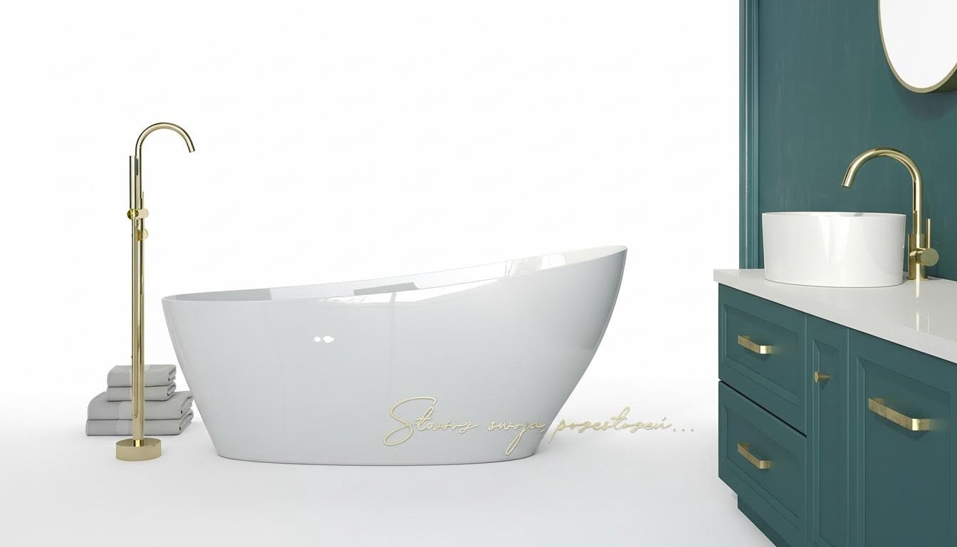 Exclusive freistehende Badewanne Acryl Wanne Dusche Bad Ablauf Design