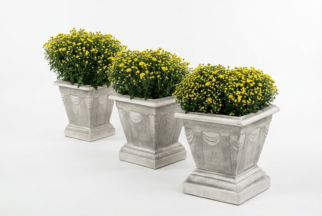 Figur Blumenkübel Pflanz Kübel Dekoration Figur Blumentöpfe Garten Vasen