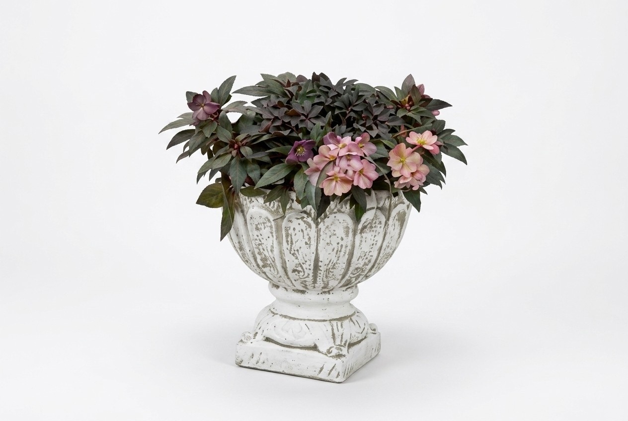 Figur Blumenkübel Pflanz Kübel Dekoration Figur Blumentöpfe Garten Vasen