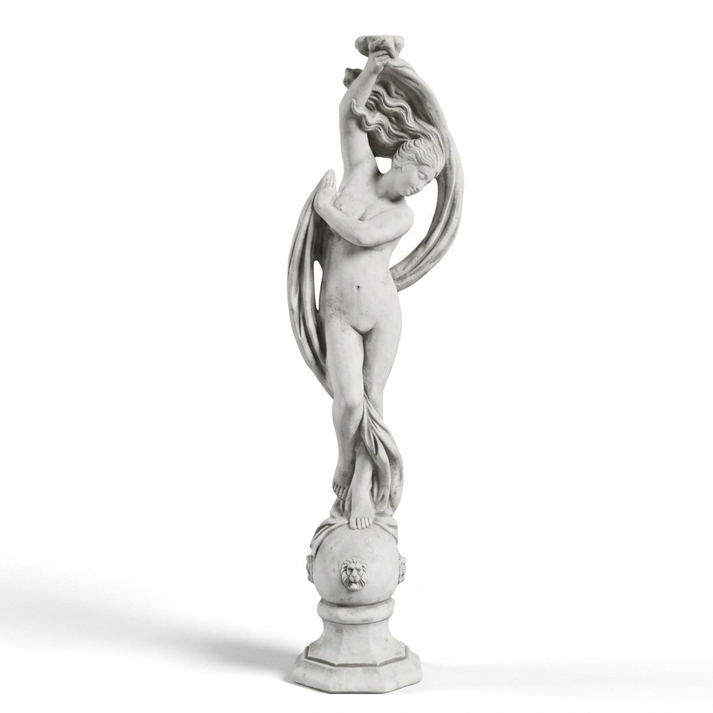 Figur Statue XXL Garten Figur Wasser Säulen Skulptur Statuen Skulpturen