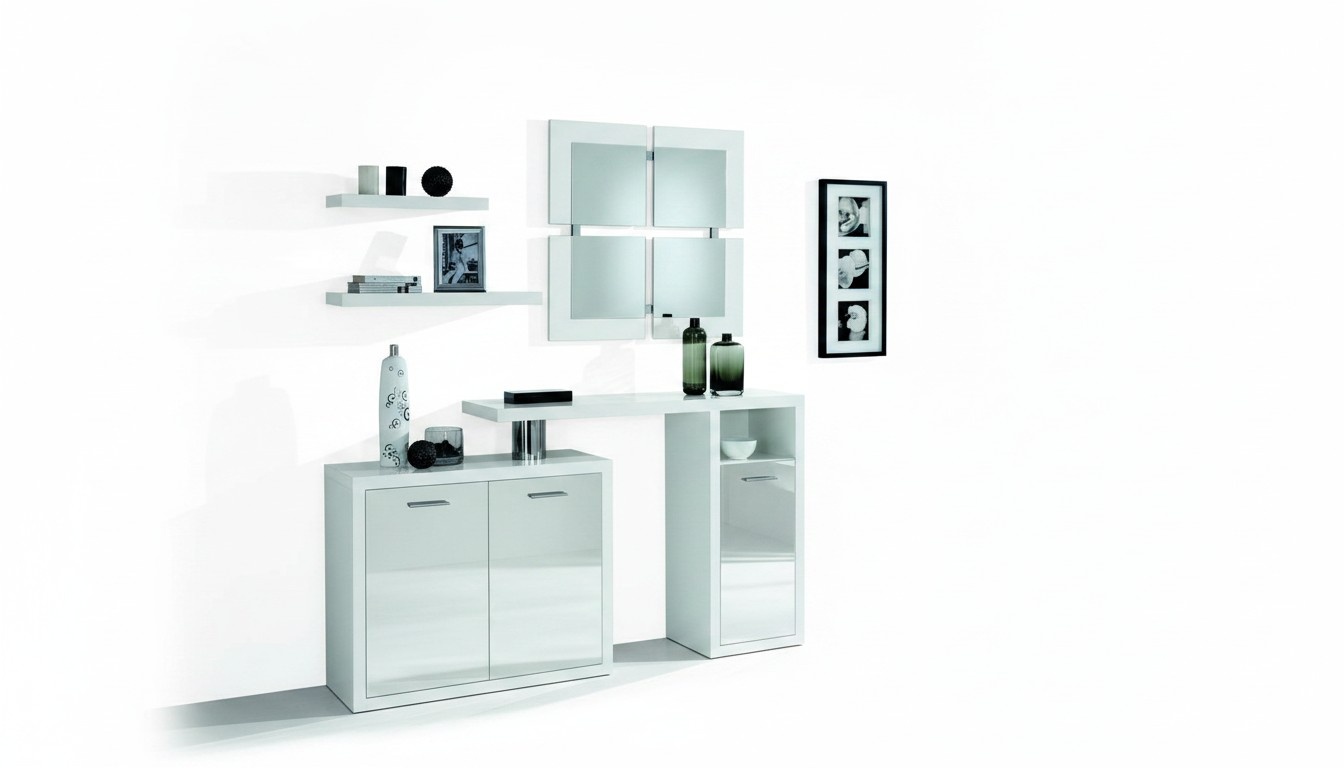 Flur Garderobe Konsole Tisch Eingang Tische Wand Kommoden Hochglanz neu Konsolen