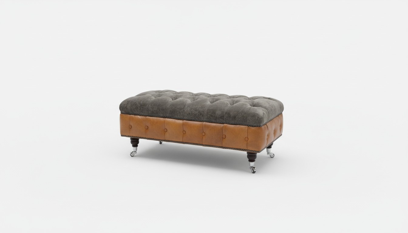 Fußhocker Rund Hocker Polsterhocker Sitzhocker Ottomane Hocker