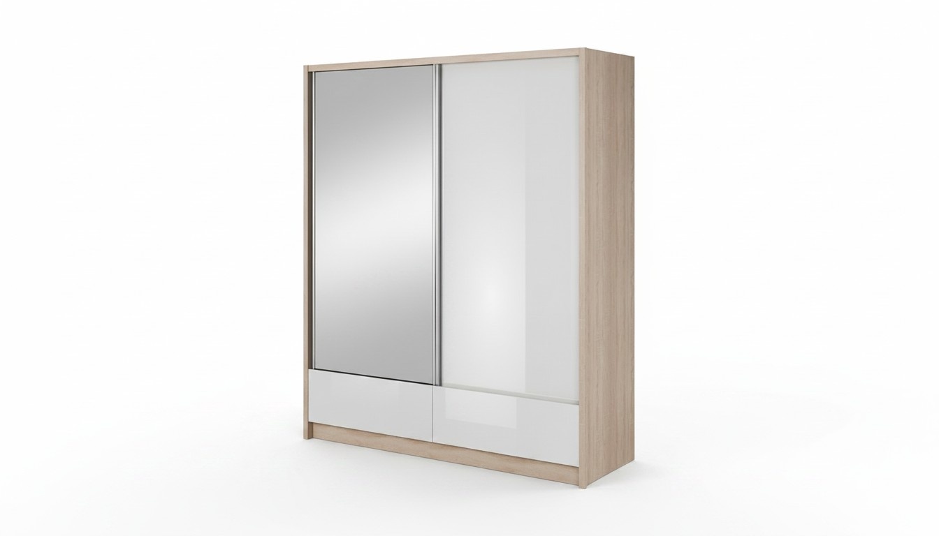 Garderobe Aufbewahrung 180cm Regal Schrank Archiv Schiebetüren Schiebetüren Büro