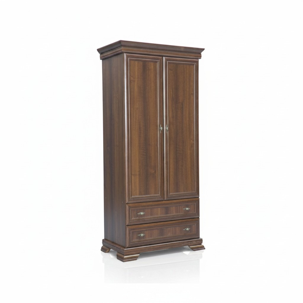Garderobenschrank Kleiderschrank Holzschrank Schubladen Kleiderstange