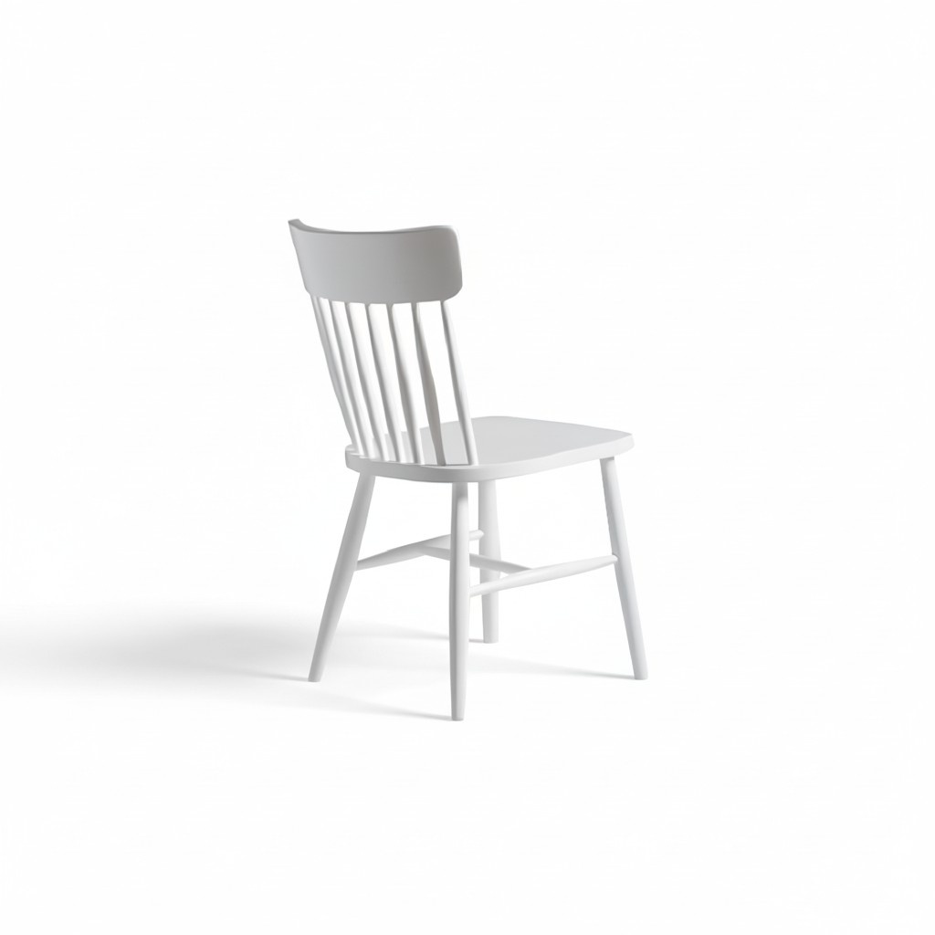 Garnitur Holzstühle Küchenstühle Esszimmerstühle Set 2tlg Weiß Holz