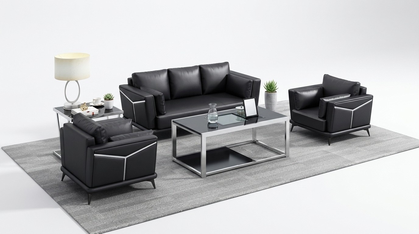 Garnitur Möbel Couchen Leder Sofagarnitur 3 1 1 Sitzer Sofas Polster