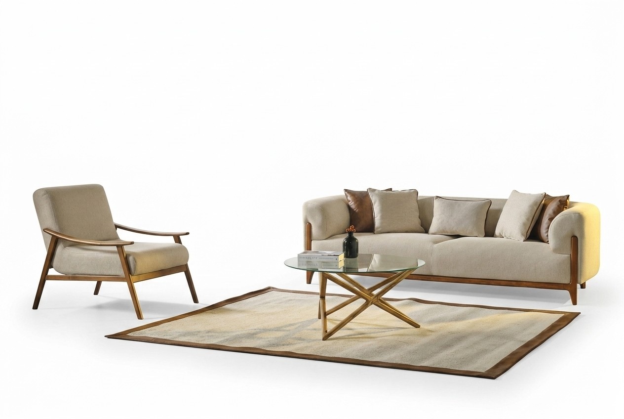 Garnitur Sofagarnitur Sofa 3 Sitzer Luxus Couchgarnitur 1 Sessel Komplette