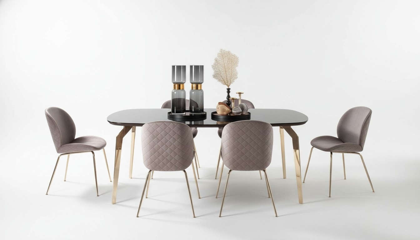 Garnitur Tisch Tische Luxus Holz Möbel Neu Esszimmer Gruppe Komplett Set 7tlg