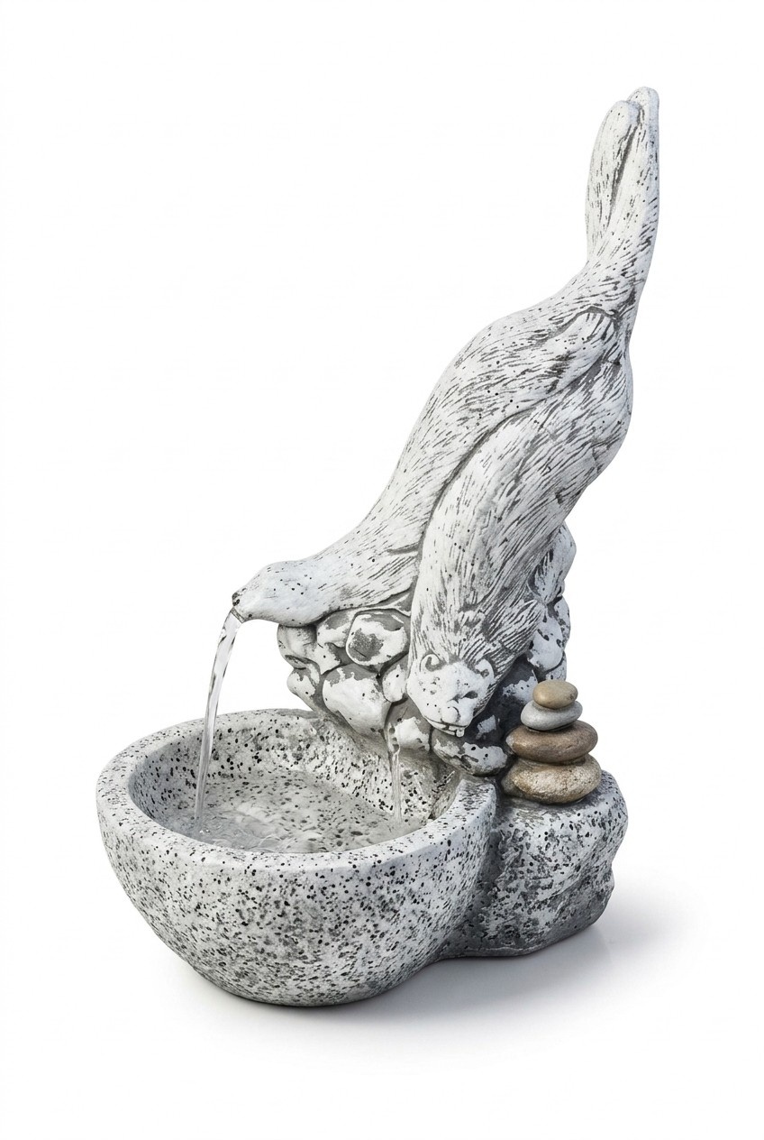 Garten Deko Frettchen Statue Skulptur Figuren Skulpturen Designer Figur