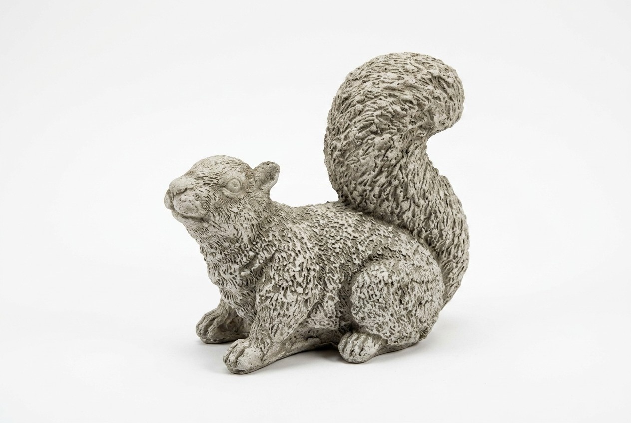Garten Dekoration Eichhörnchen Terrasse Stein Figuren Figur Statue Skulptur