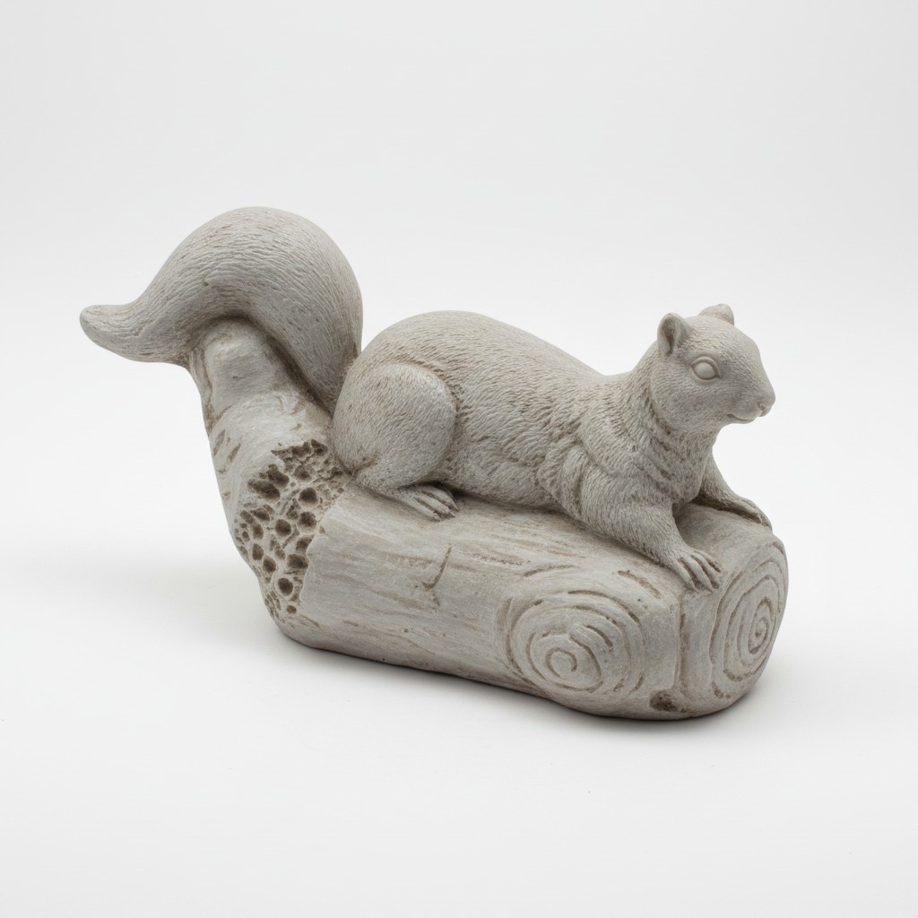 Garten Dekoration Eichhörnchen Terrasse Stein Figuren Figur Statue Skulptur
