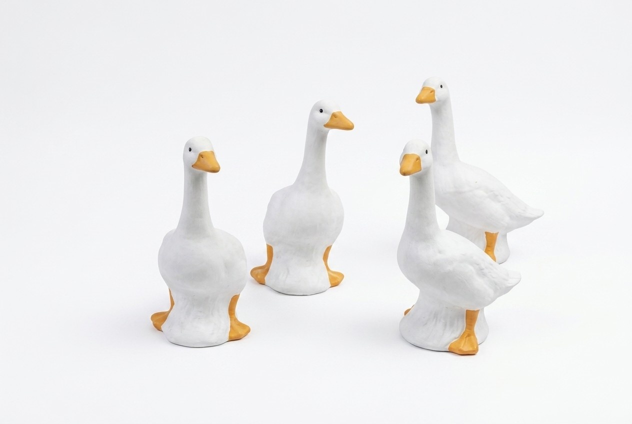 Garten Dekoration Ente Statue Skulptur Figuren Skulpturen Designer Figur