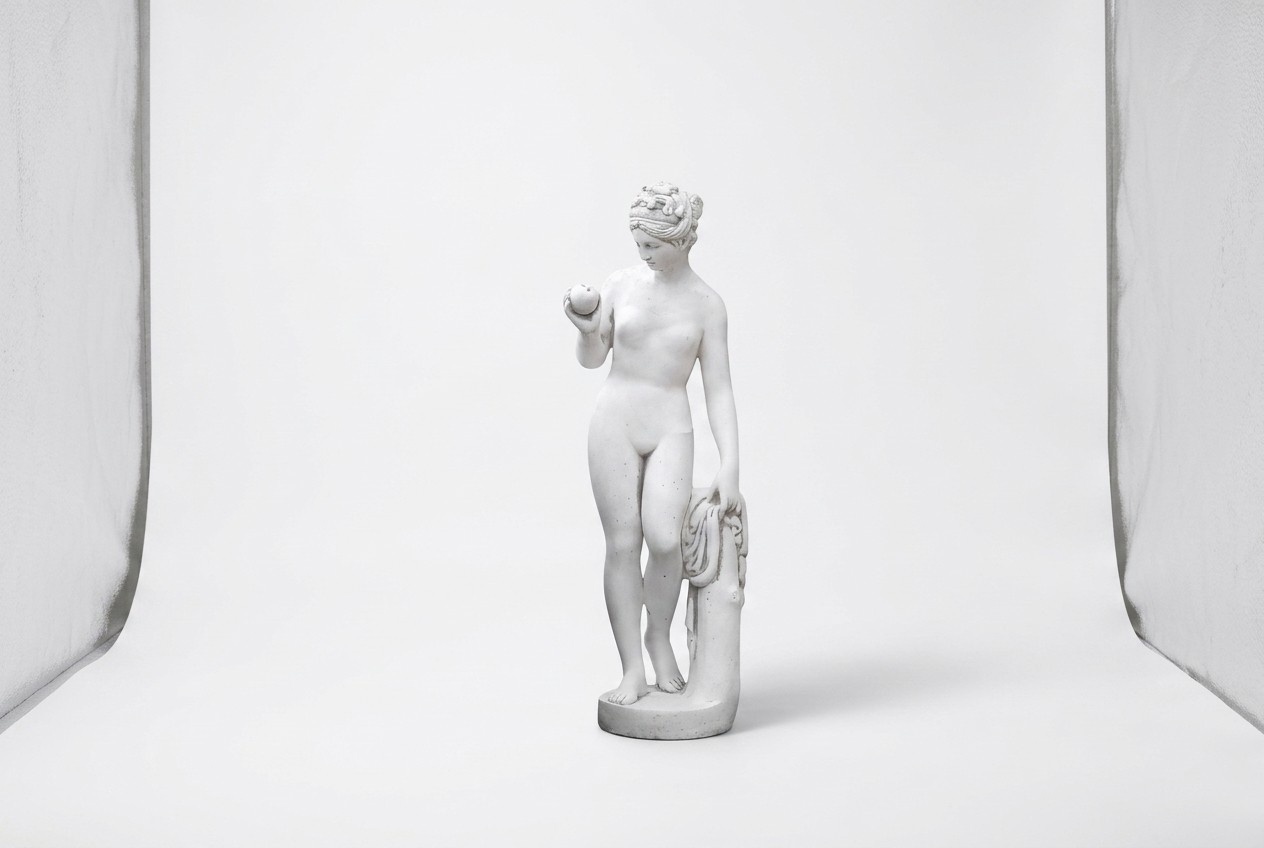 Garten Dekoration Frau 61cm Terrasse Stein Figuren Figur Deko Statue