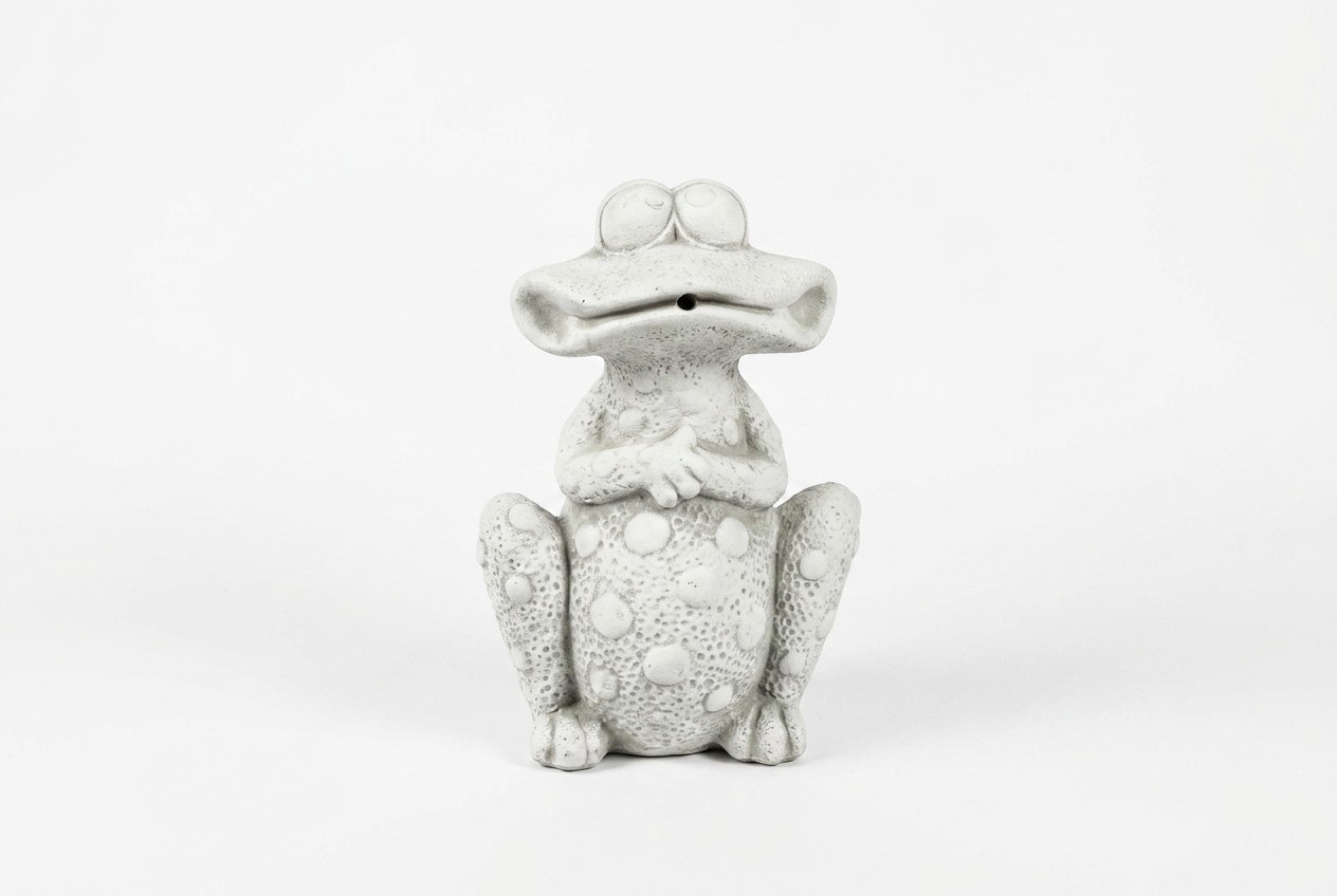 Garten Dekoration Frosch Terrasse Stein Figuren Figur Deko Statue Skulptur