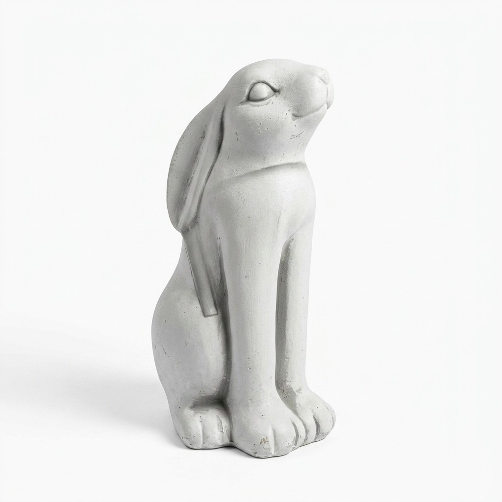 Garten Dekoration Hase Terrasse Stein Figuren Figur Deko Statue Skulptur