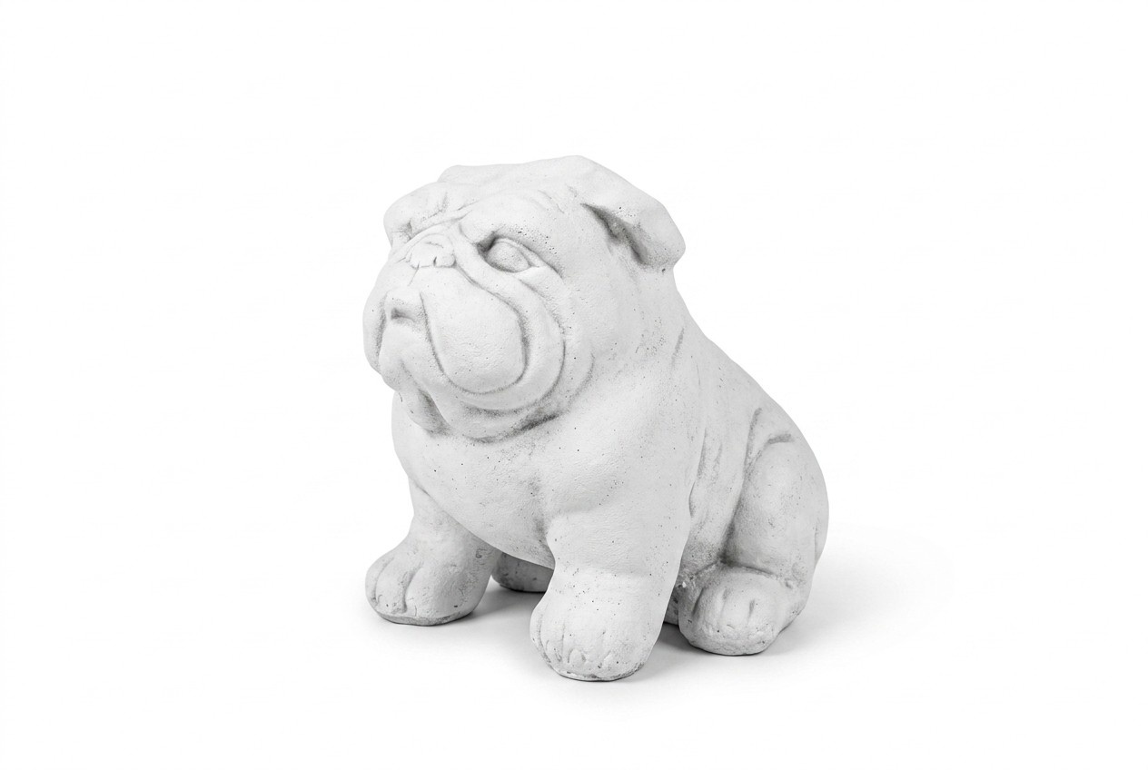 Garten Dekoration Hund Terrasse Stein Figuren Figur Deko Statue Skulptur