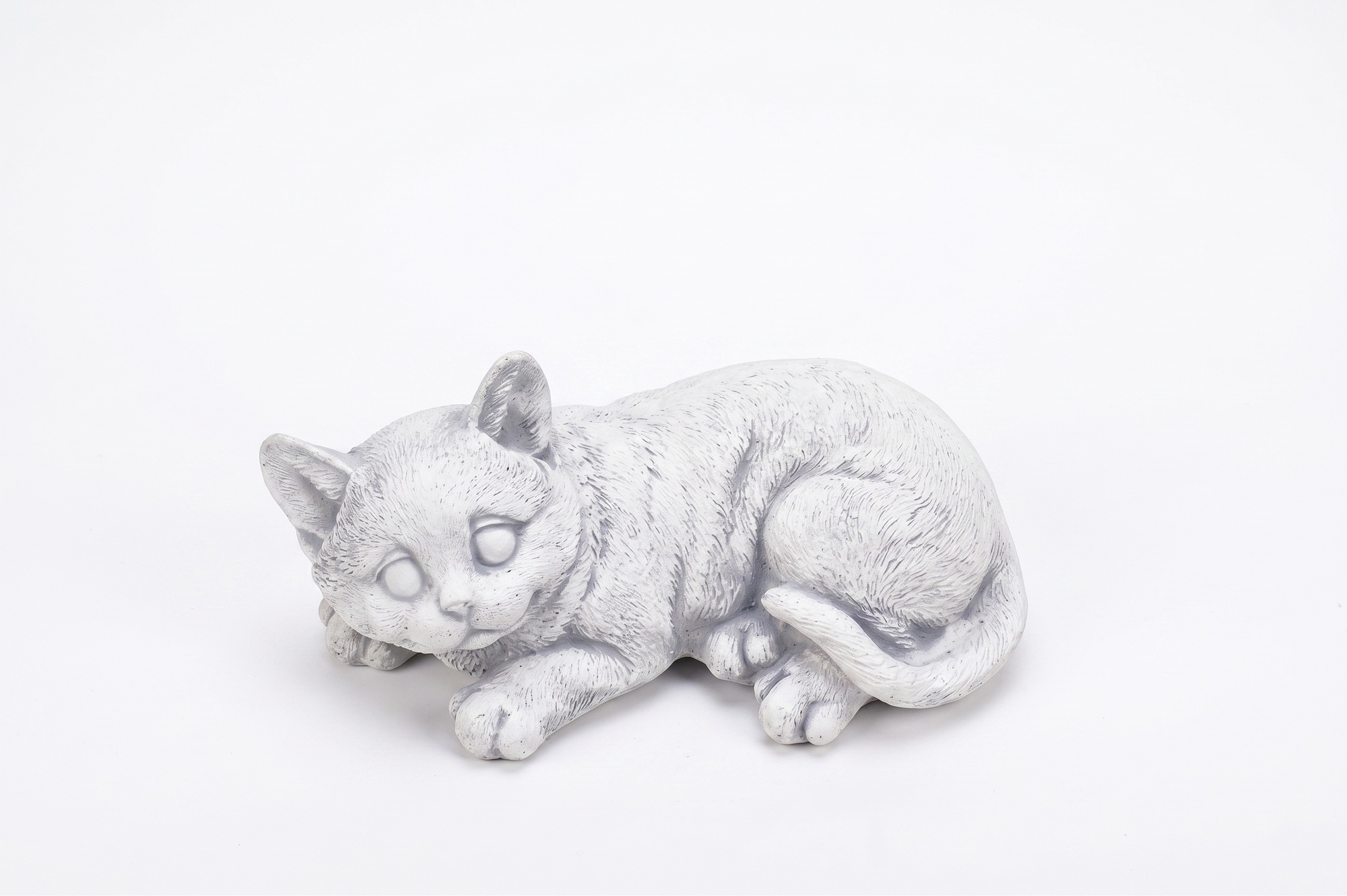 Garten Dekoration Katze Terrasse Stein Figuren Figur Deko Statue Skulptur