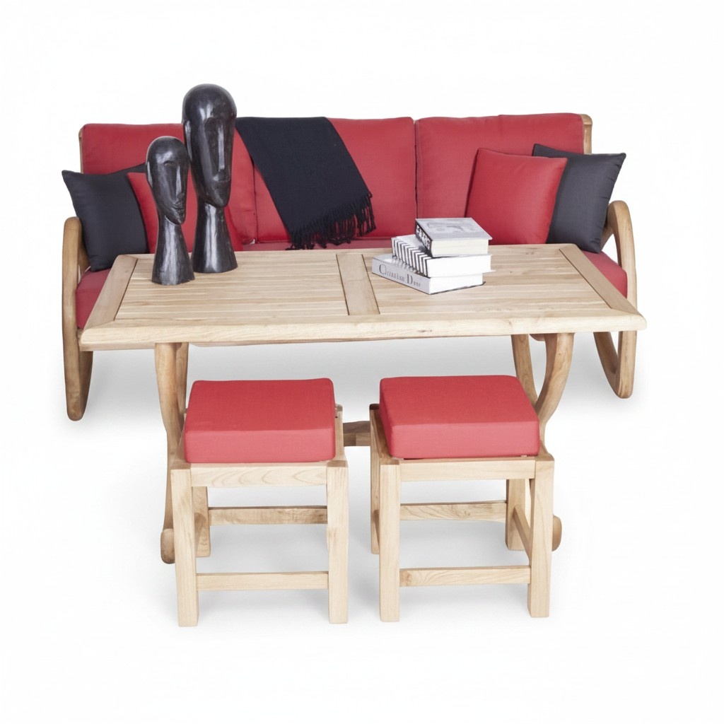 Gartenmöbel Sofa 3 Sitzer Outdoor Esstisch Stilvolle Komplett Terrasse Möbel