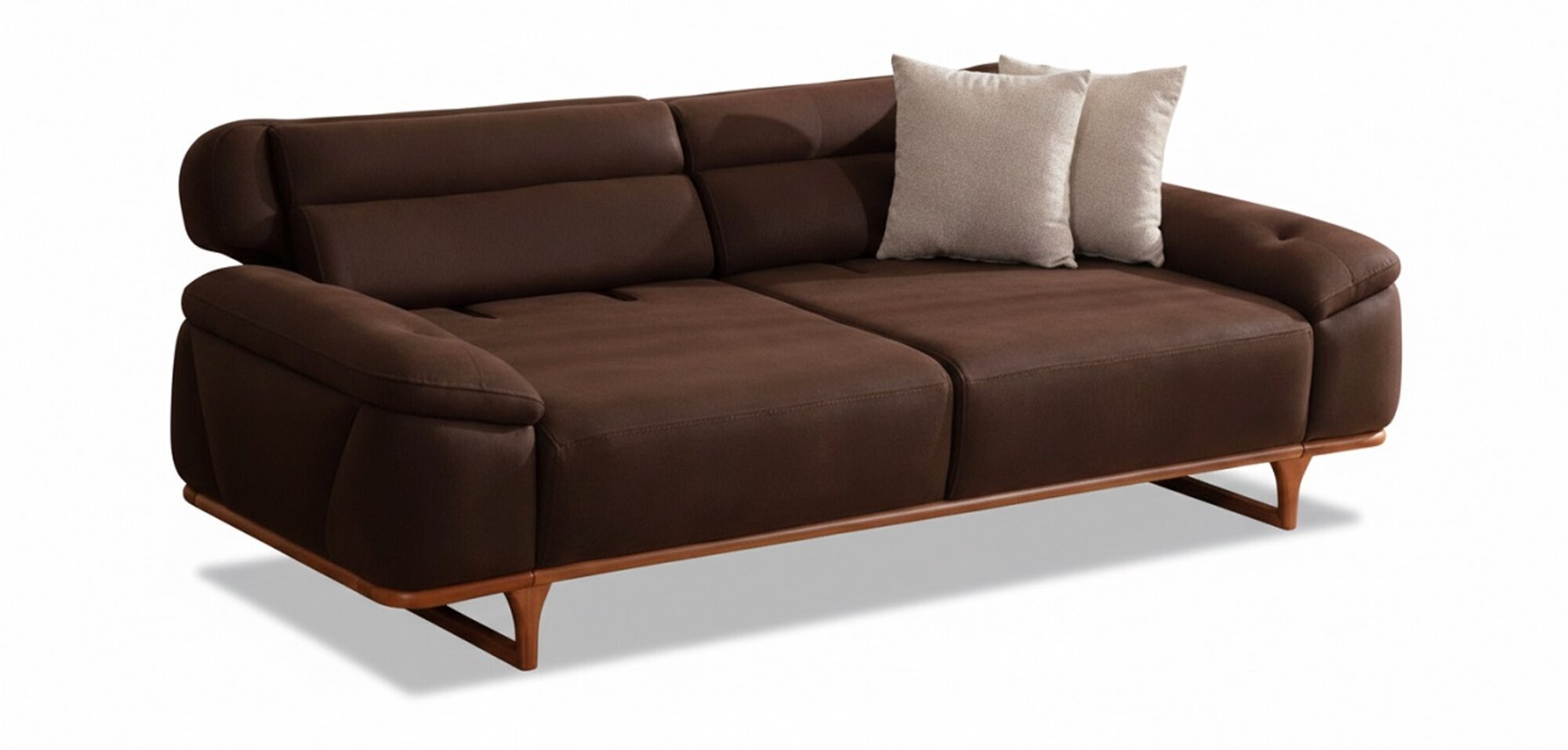 Heller Dreisitzer im luxuriösen Design  perfekt für stilvolle Wohnräume Sofort