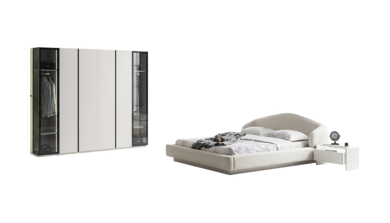 Gemütliches, modernes Schlafzimmer-Set – alles für Ihren Komfort.