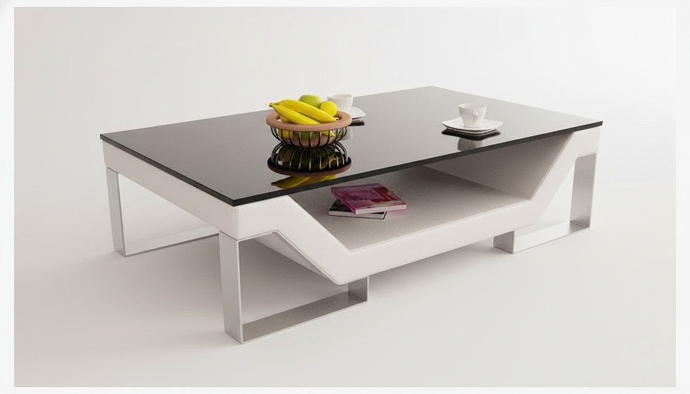 Gepolsterter Tisch Wohnzimmer Couchtische Glastisch Design Tische Farbe wählbar!