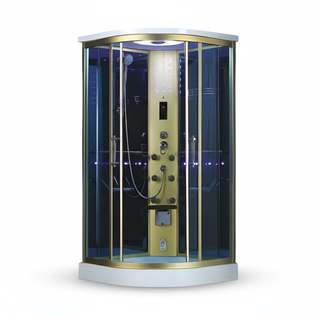 Glaskabine Design-Dusche Komfortdusche Duschkabine Wellnesskabine 100x100 cm