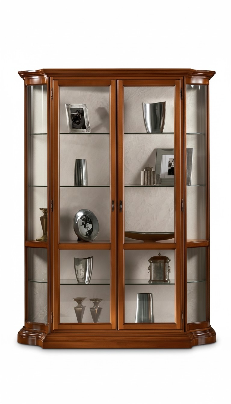 Glasschrank Luxus Vitrinen Schränke Braun Vitrine Italienische Möbel