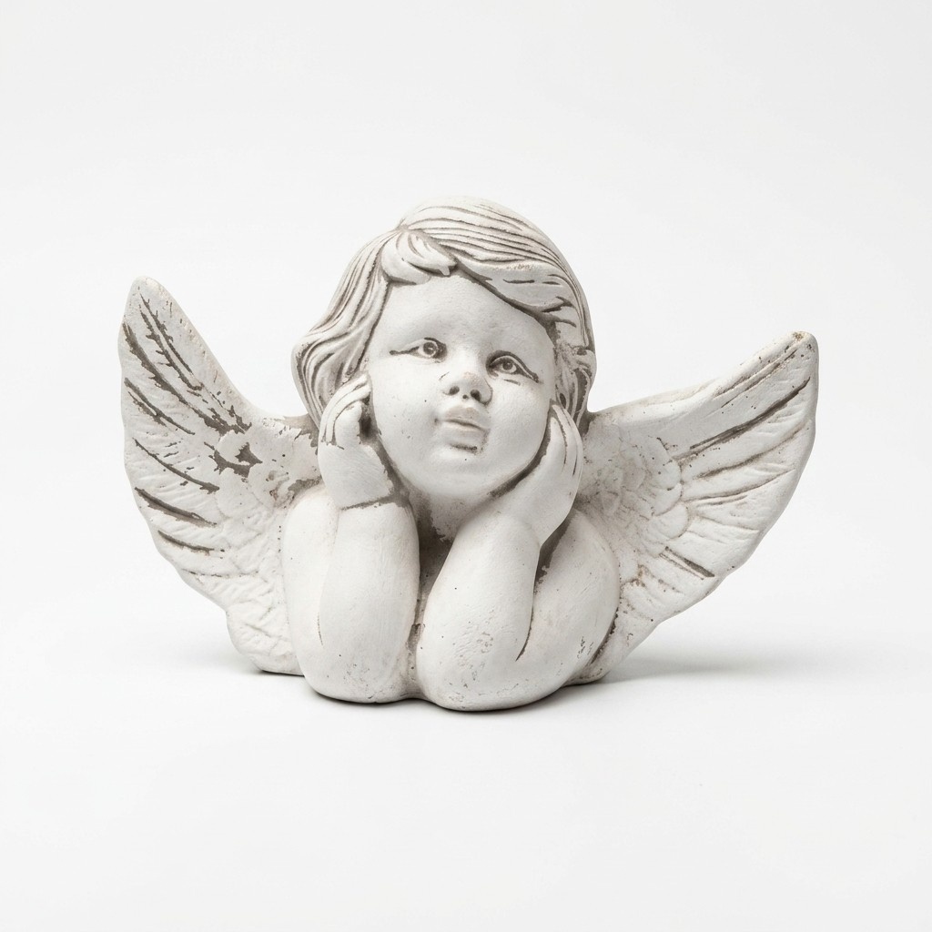 Grabschmuck Grab Stein Dekoration Engel Figur Skulptur Gott Heilig 18cm
