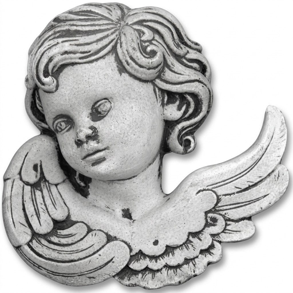 Grabschmuck Grab Stein Dekoration Engel Figur Skulptur Gott Heilig 22cm