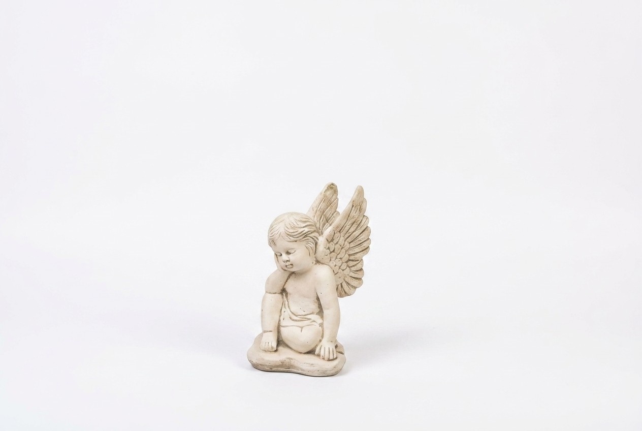 Grabschmuck Grab Stein Dekoration Engel Figur Skulptur Gott Heilig 31cm