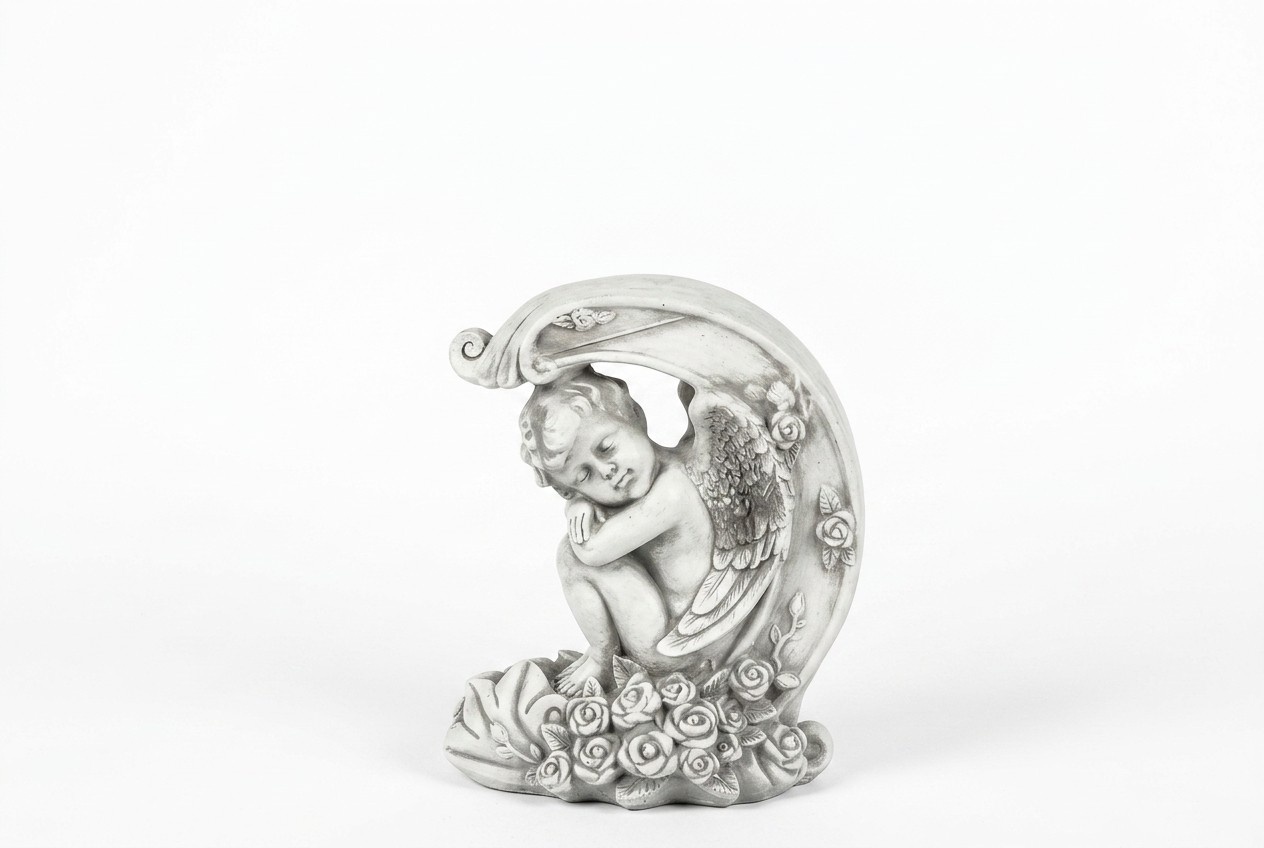 Grabschmuck Grab Stein Dekoration Engel Figur Skulptur Gott Heilig 40cm