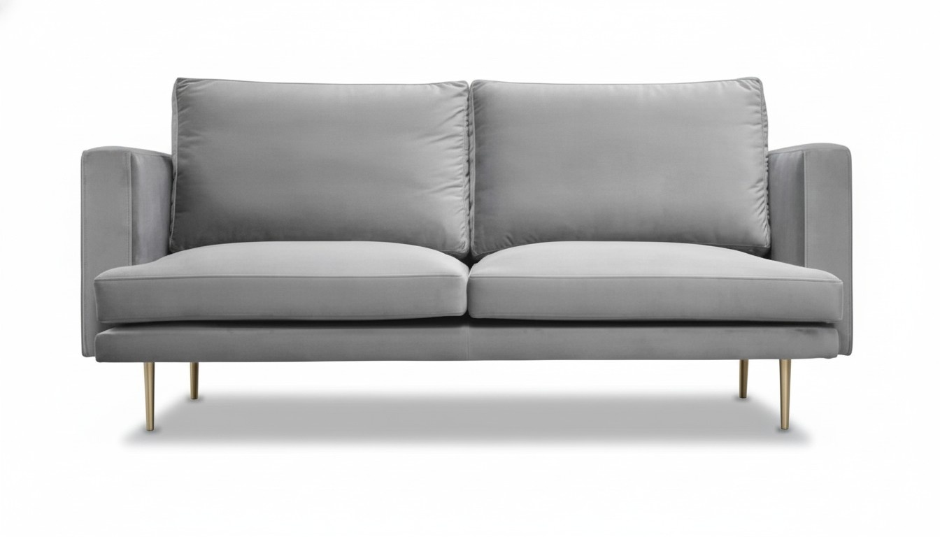 Grau Dreisitzer Sofa Wohnzimmer Design Couchen Polster Sofas Italienische Möbel